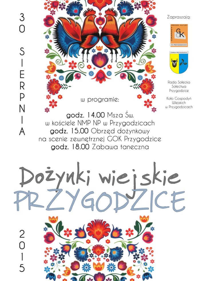 plakat dozynki przygodzice maly