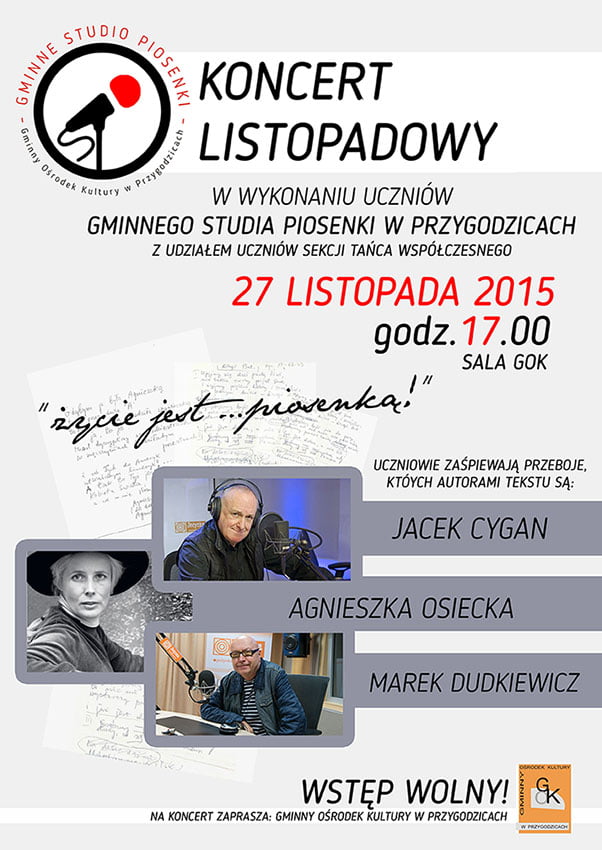 ycie jest piosenka plakat kopia pom