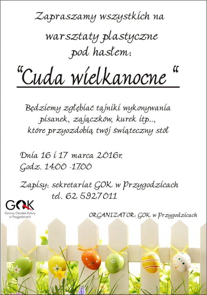 wielkanocne warsztaty plastyczne pom